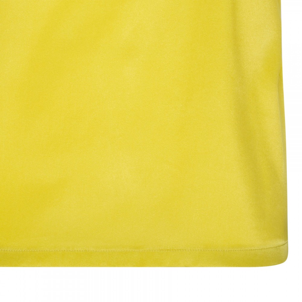 Lemon yellow silk T-shirt