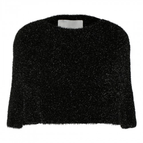 Black lurex disco cape