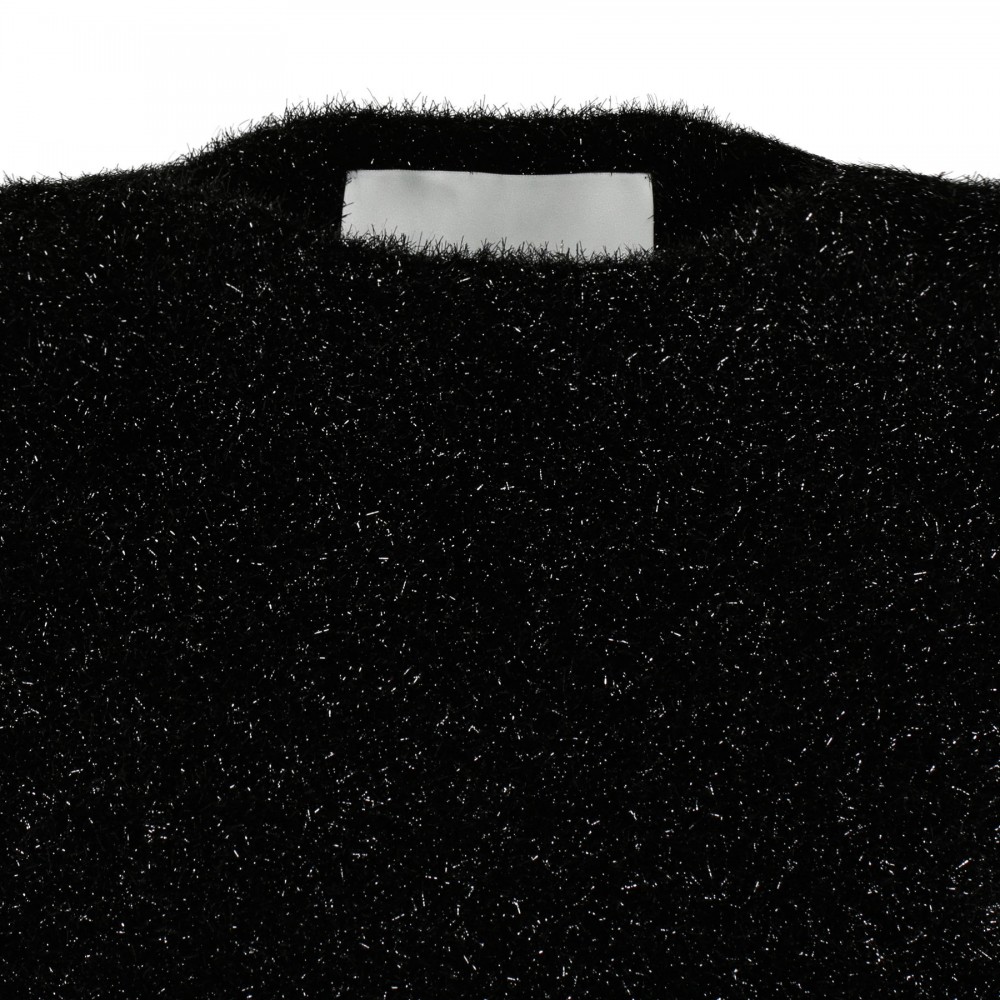 Black lurex disco cape