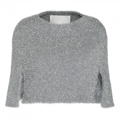 Silver lurex disco cape