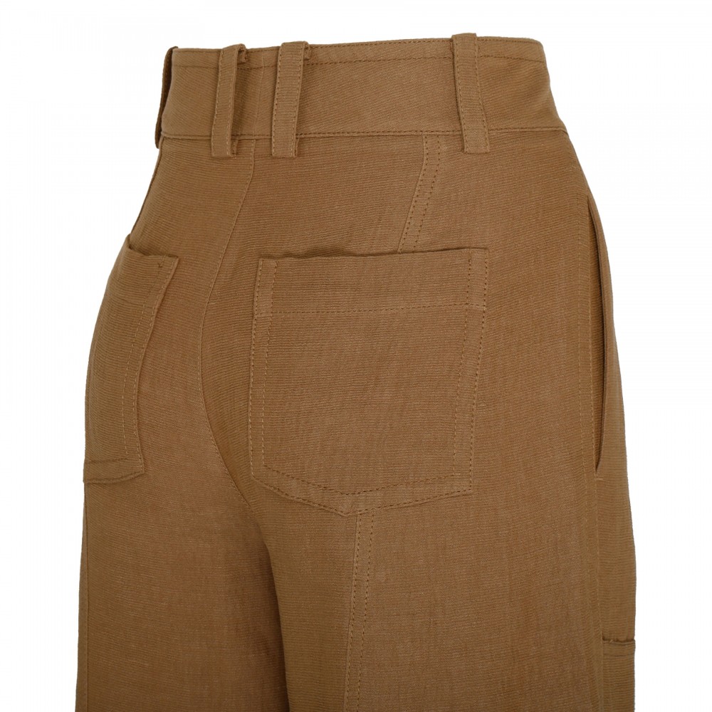 Utility wide leg pants