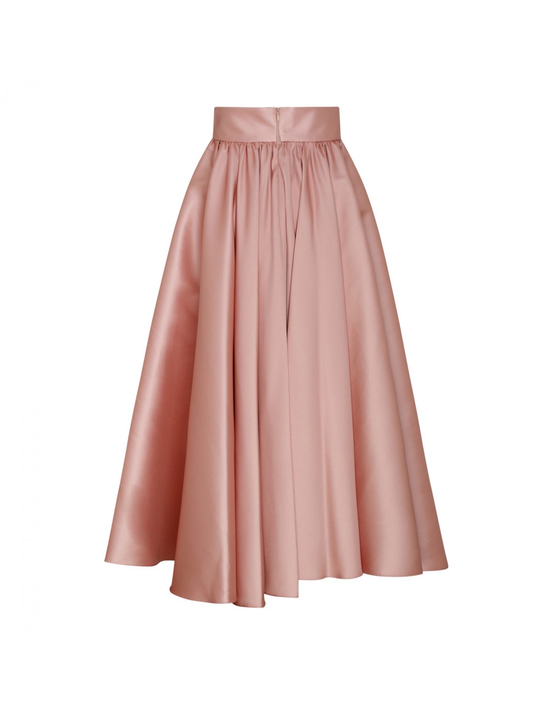 Powder pink pleated skirt
