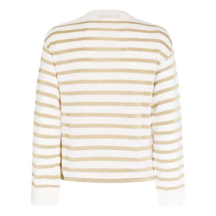 VLogo striped sweater