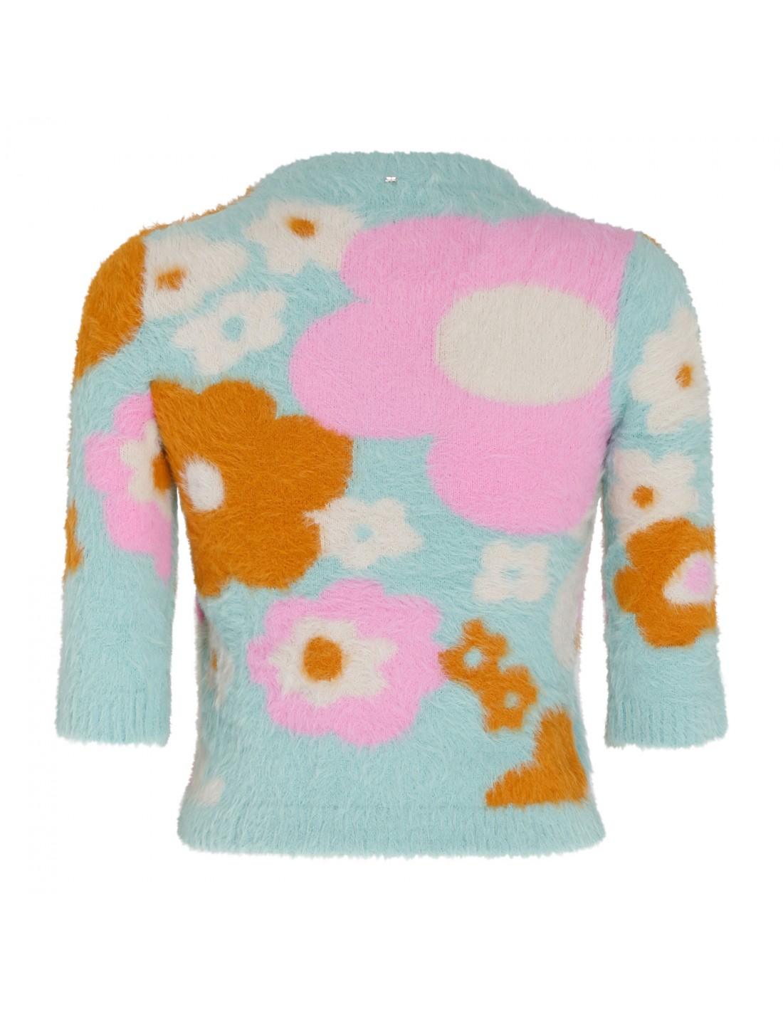 Floral intarsia sweater