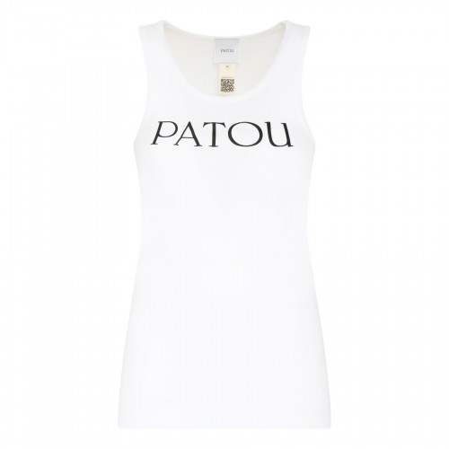Logo white tank top