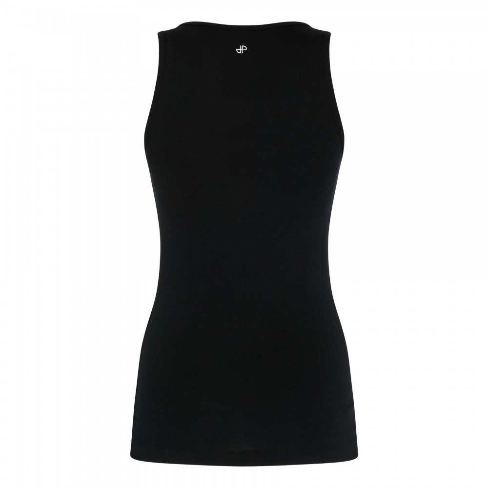 Logo black tank top