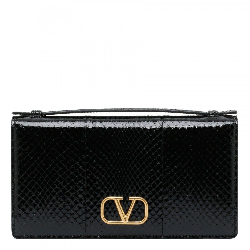 Vlogo Signature black chain wallet