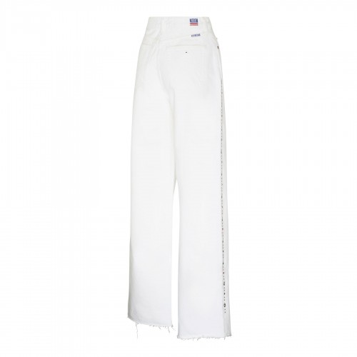 White palazzo jeans