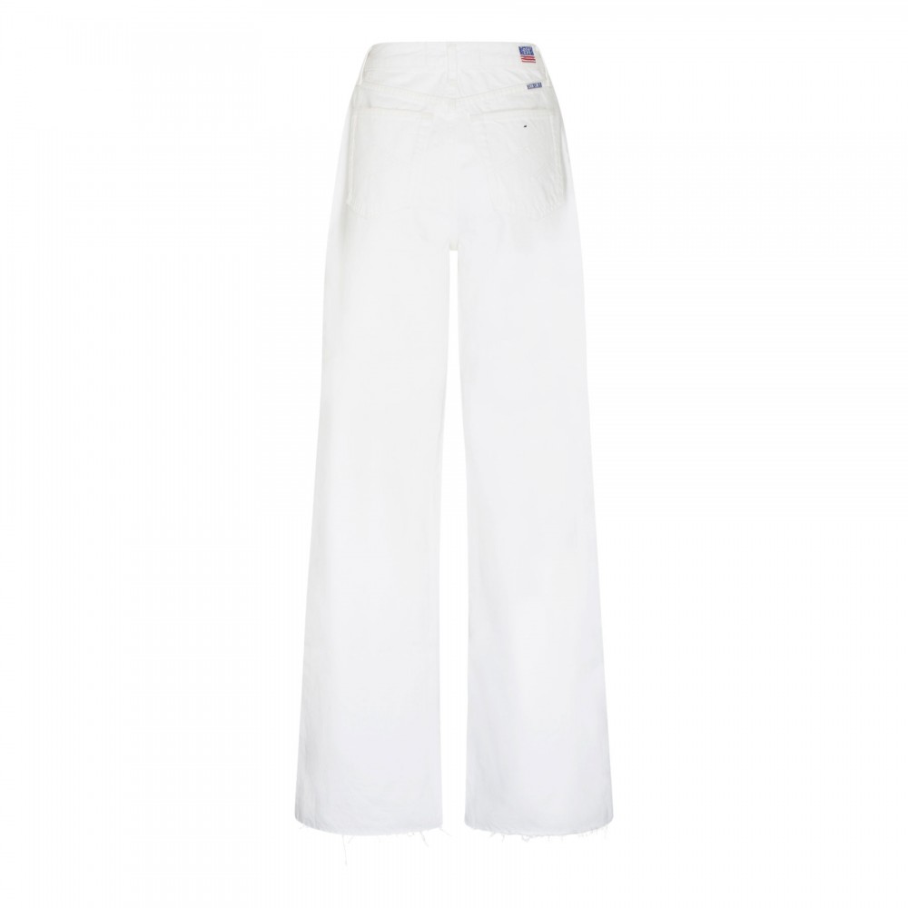 White palazzo jeans