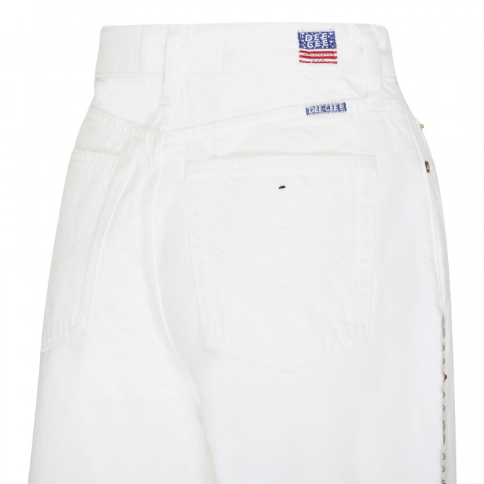 White palazzo jeans