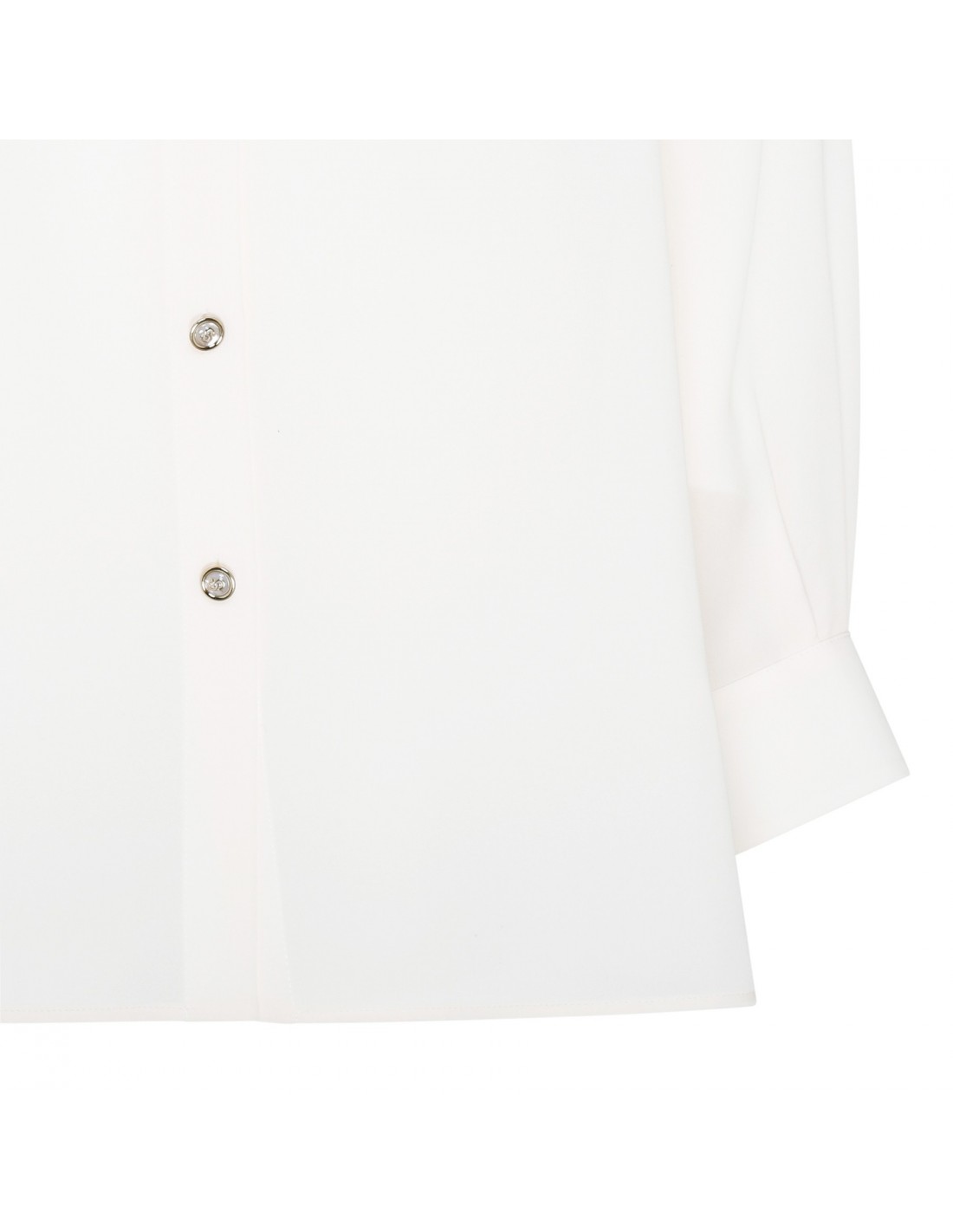White silk georgette shirt