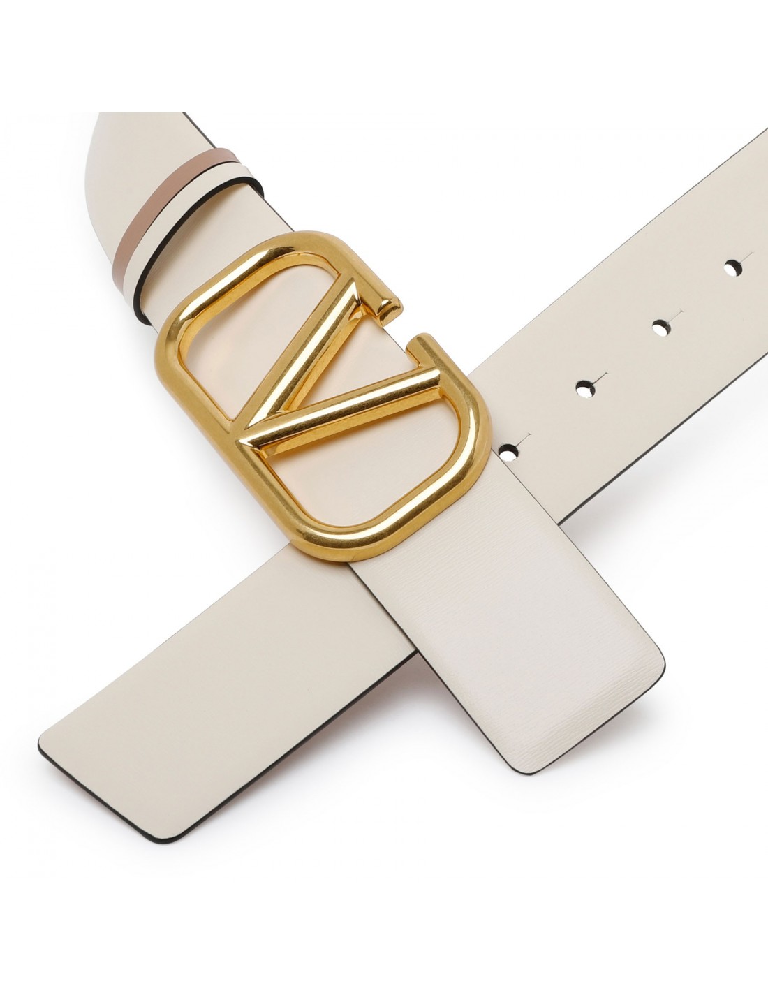 VLogo ivory reversible belt