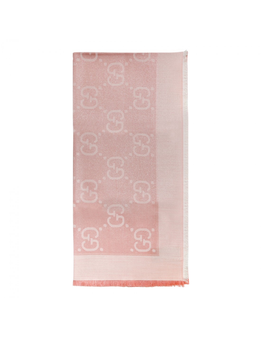 Pink wool blend scarf