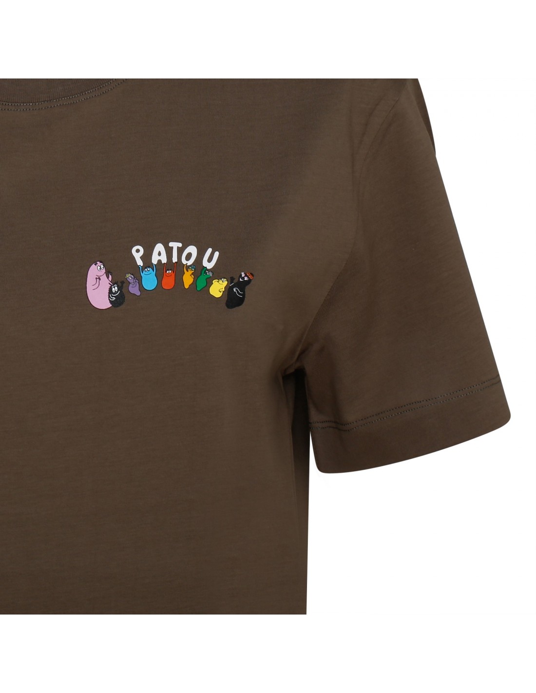 Barbapatou bronze-hue organic cotton T-shirt