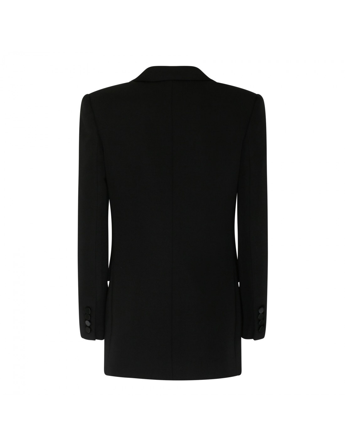 Black grain de poudre tuxedo jacket