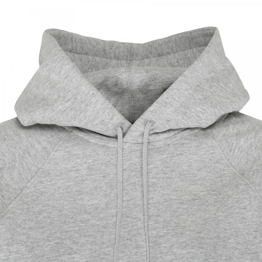 Gray fleece hoodie