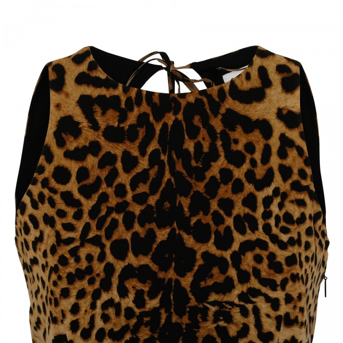 Leopard halterneck dress