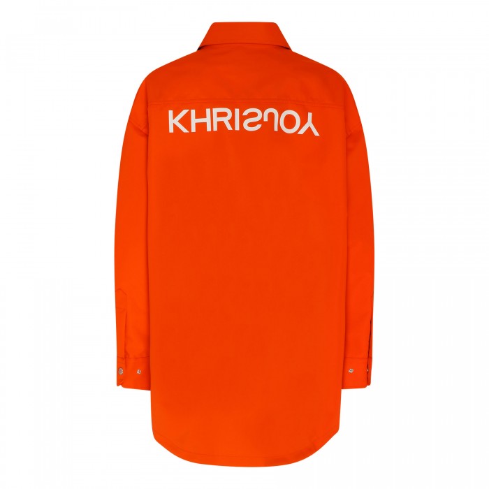 Oversize orange boyfriend shirt