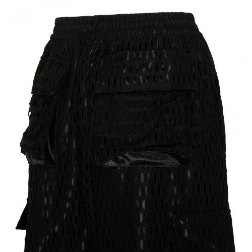 Black mesh multipocket pants 2