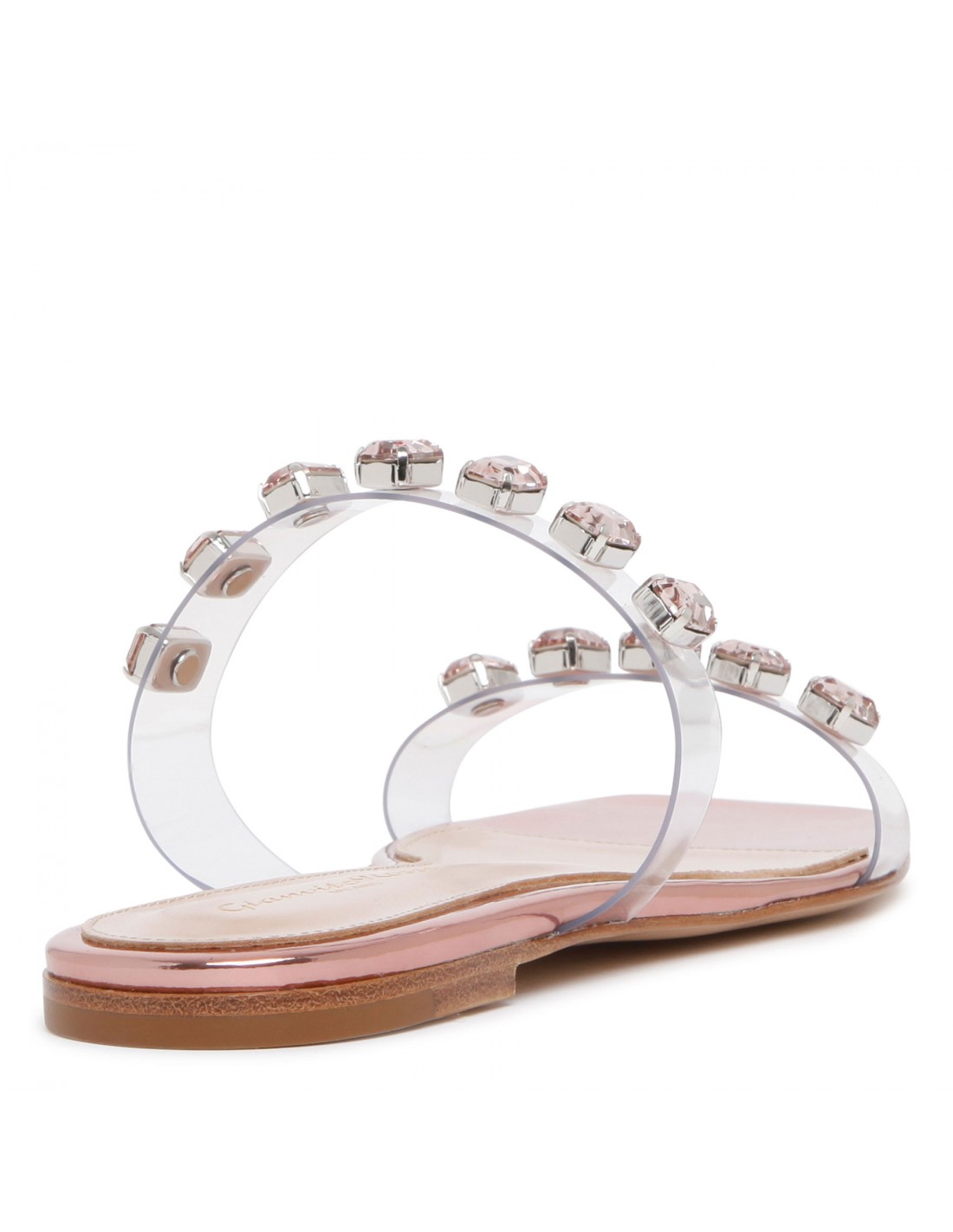 Atomic gem flat sandals