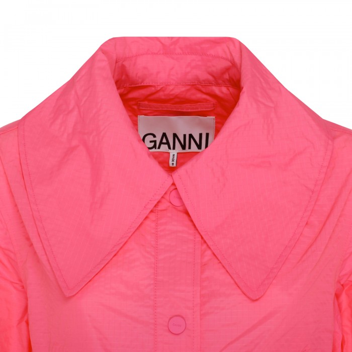 Pink logo coat