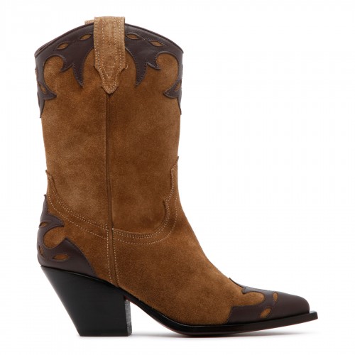 Rodeo brown suede ankle boots