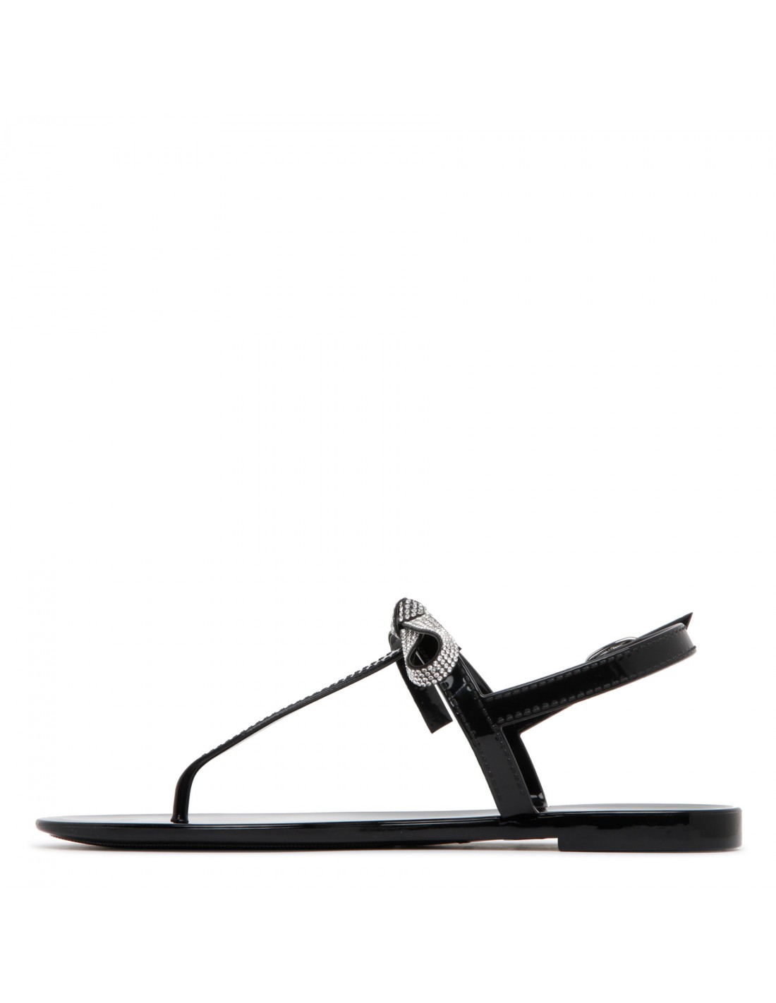 SW Bow Jelly black sandals