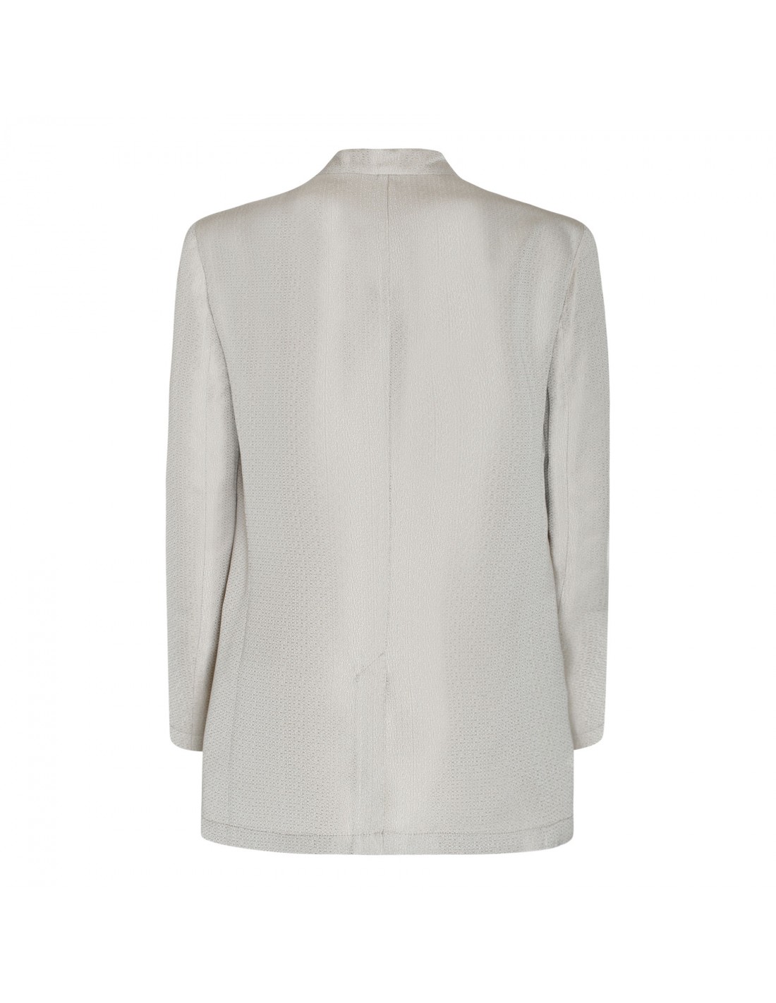 Chalk white jacquard jacket