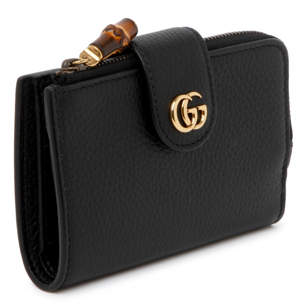 Double G medium wallet with bamboo