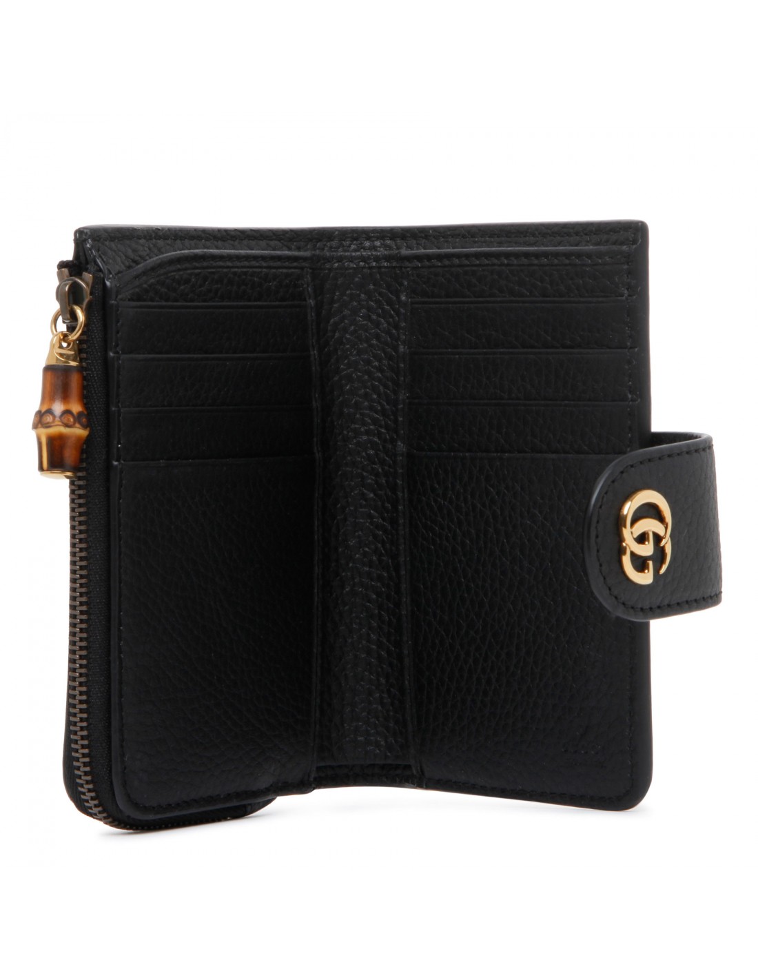 Double G medium wallet with bamboo