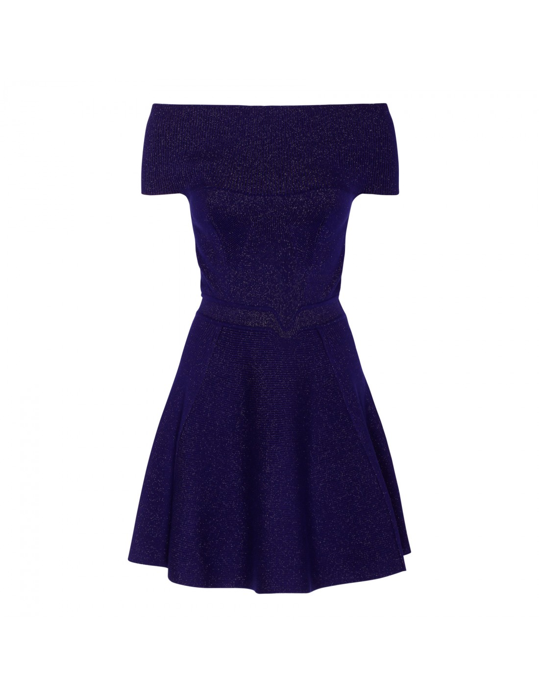 Lurex stretch wool-blend mini dress