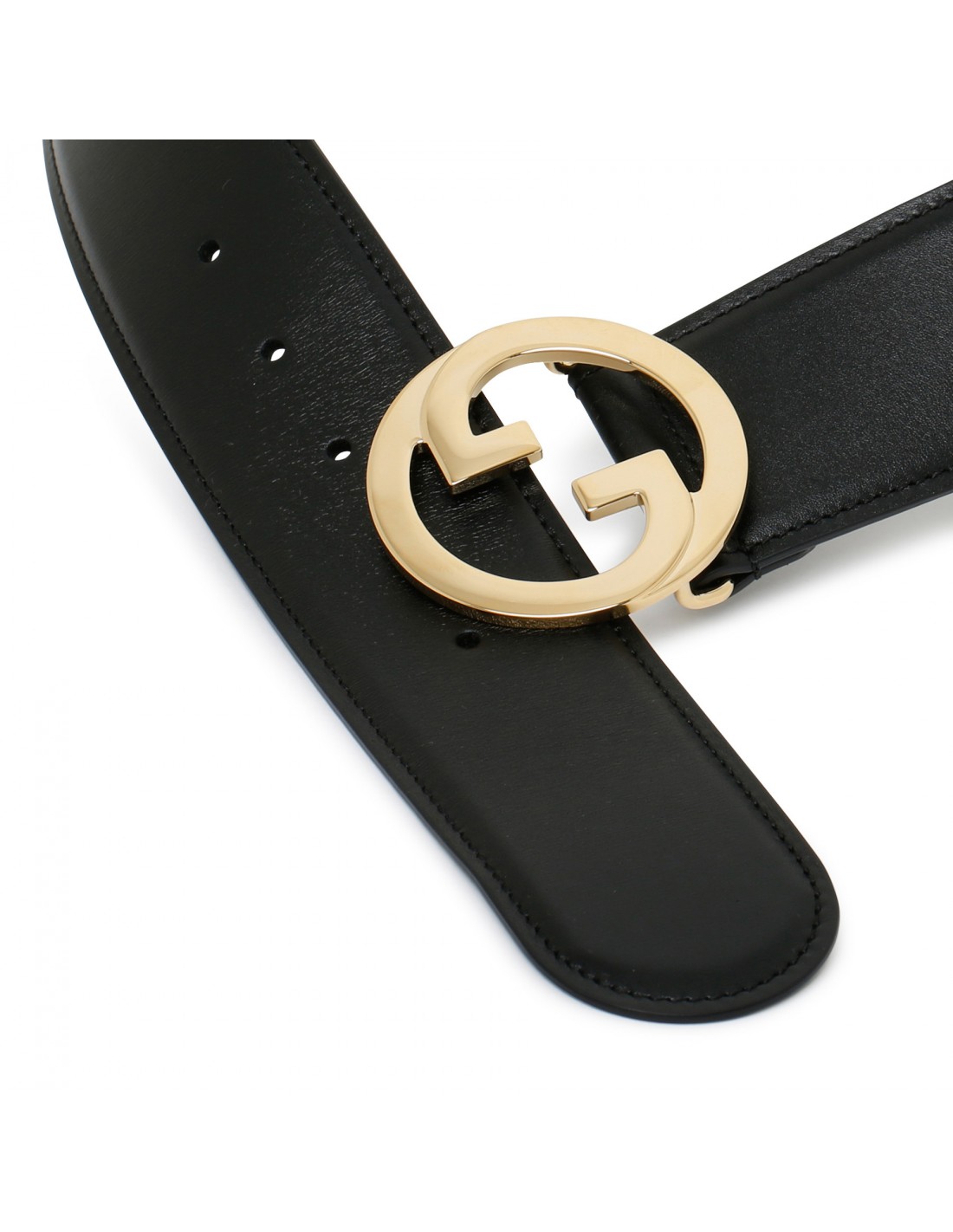 Black belt with round Interlocking G