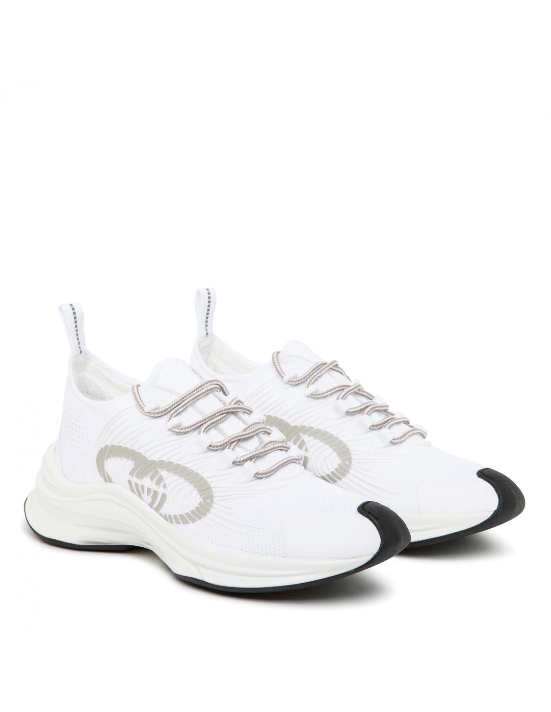 Run white sneakers