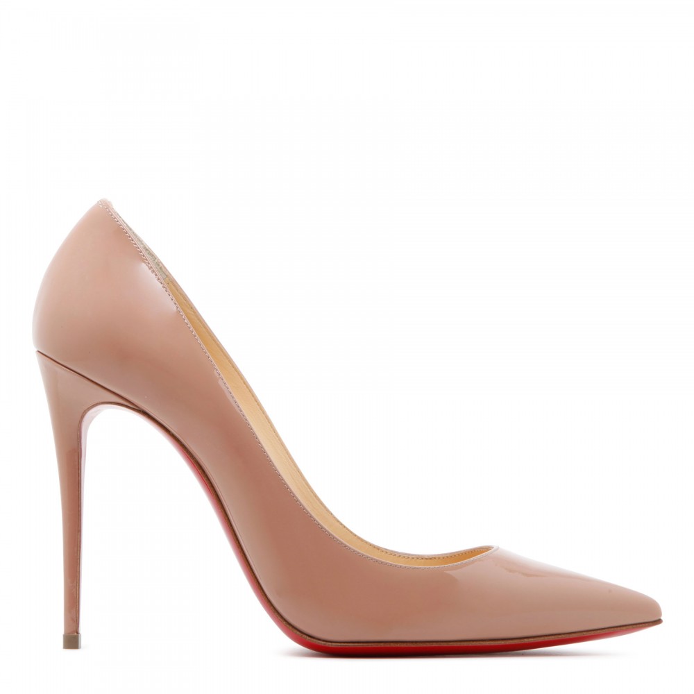 Kate 100 nude patent pumps