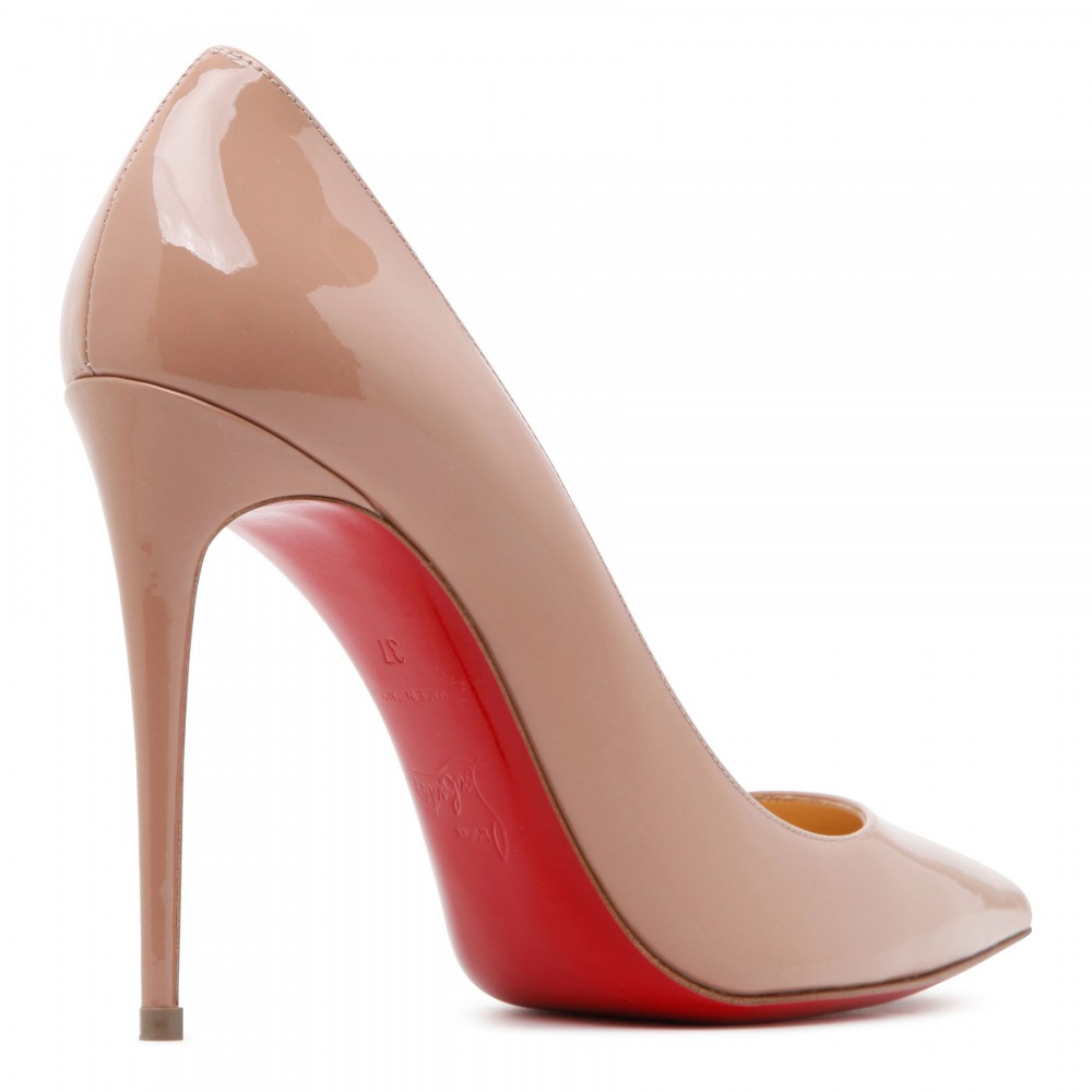 Kate 100 nude patent pumps