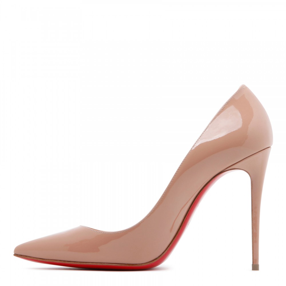 Kate 100 nude patent pumps