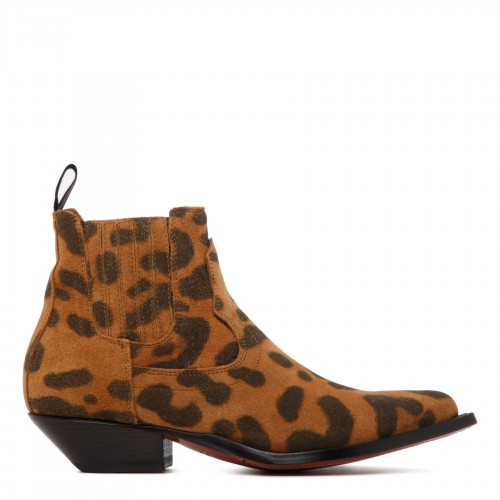 Hidalgo mini leopard booties