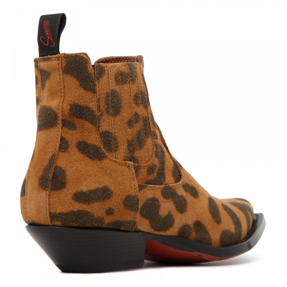 Hidalgo mini leopard booties