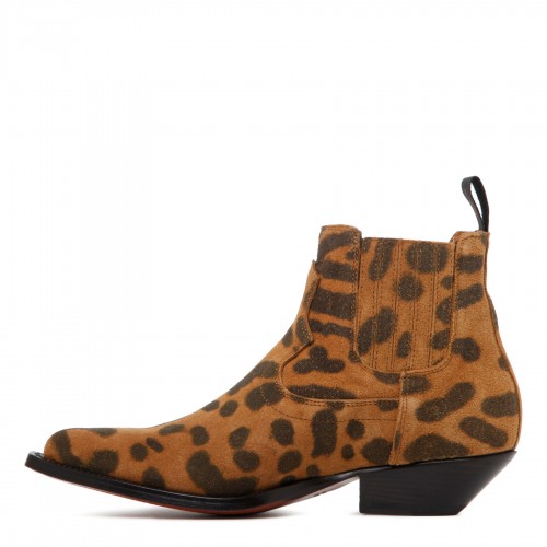 Hidalgo mini leopard booties 2