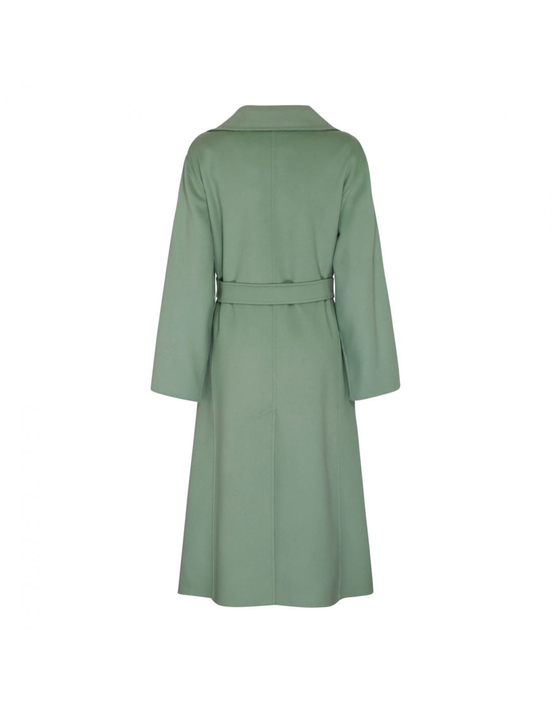 Mint green wool and cashmere coat