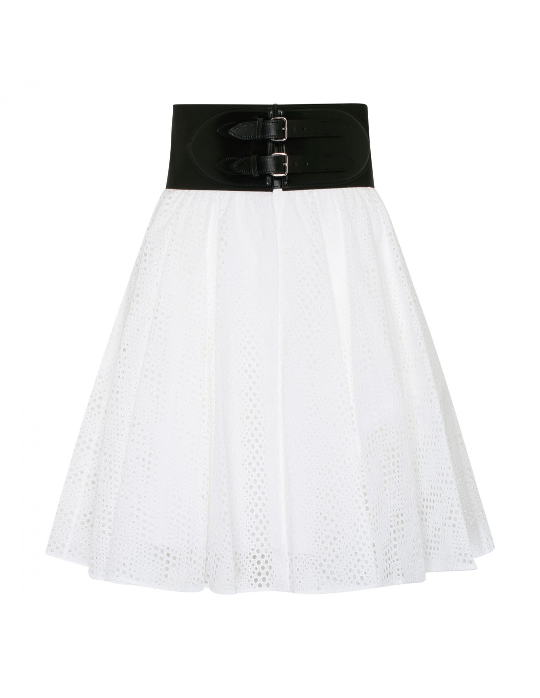White belted skirt