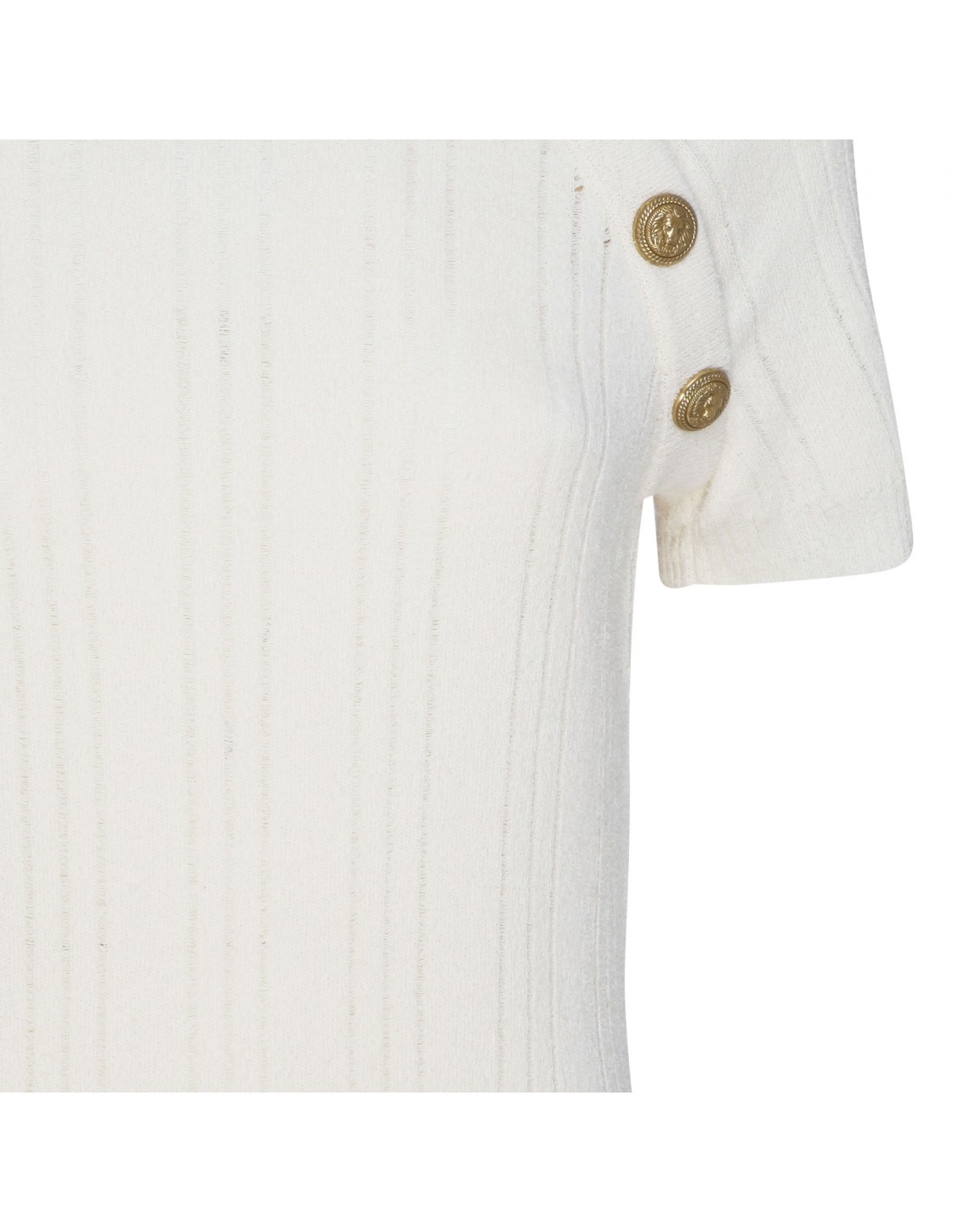 White knitted midi dress