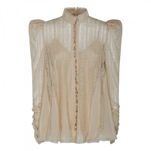 Wonderland lace vent blouse
