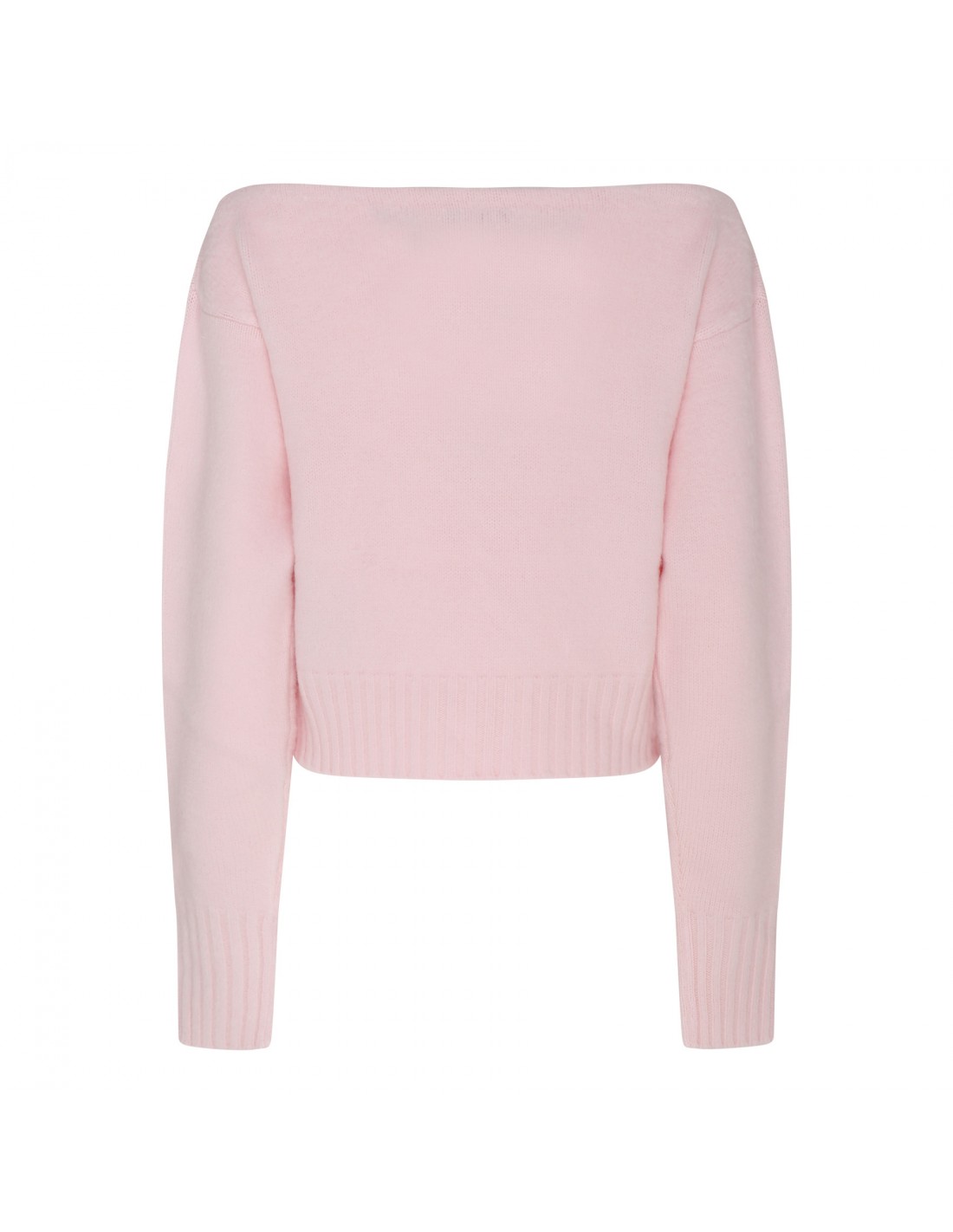 Pink brush wool blend sweater