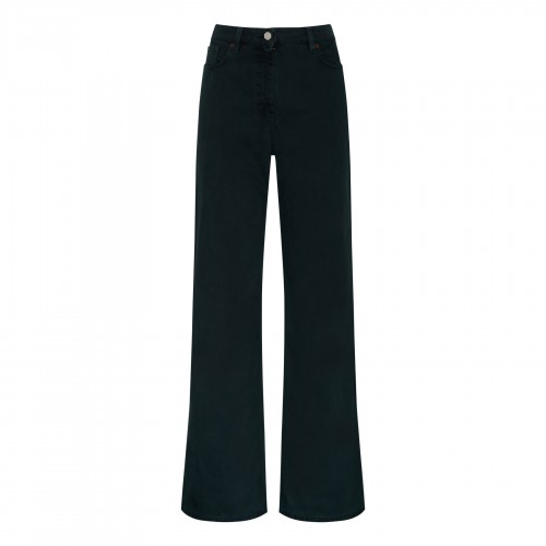 Musk green denim jeans