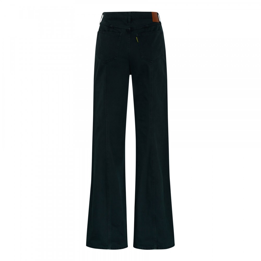 Musk green denim jeans