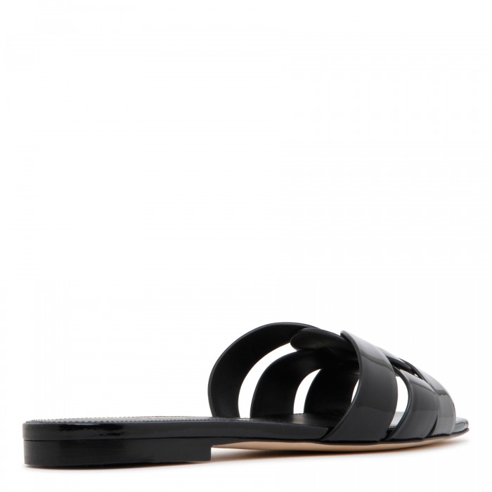 Tribute black slide sandals