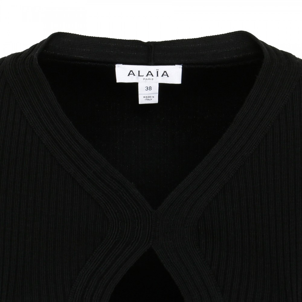 Black ruffle wool crinoline dress