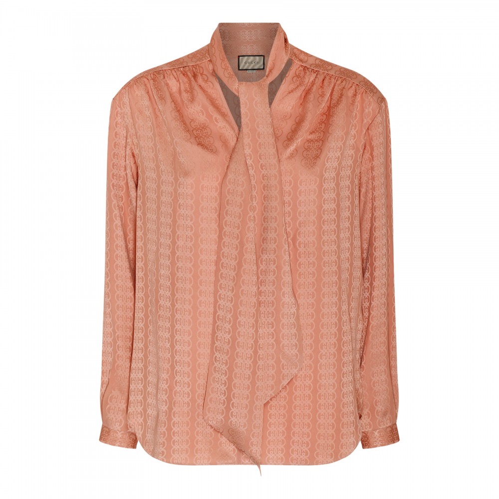 Crêpe satin shirt