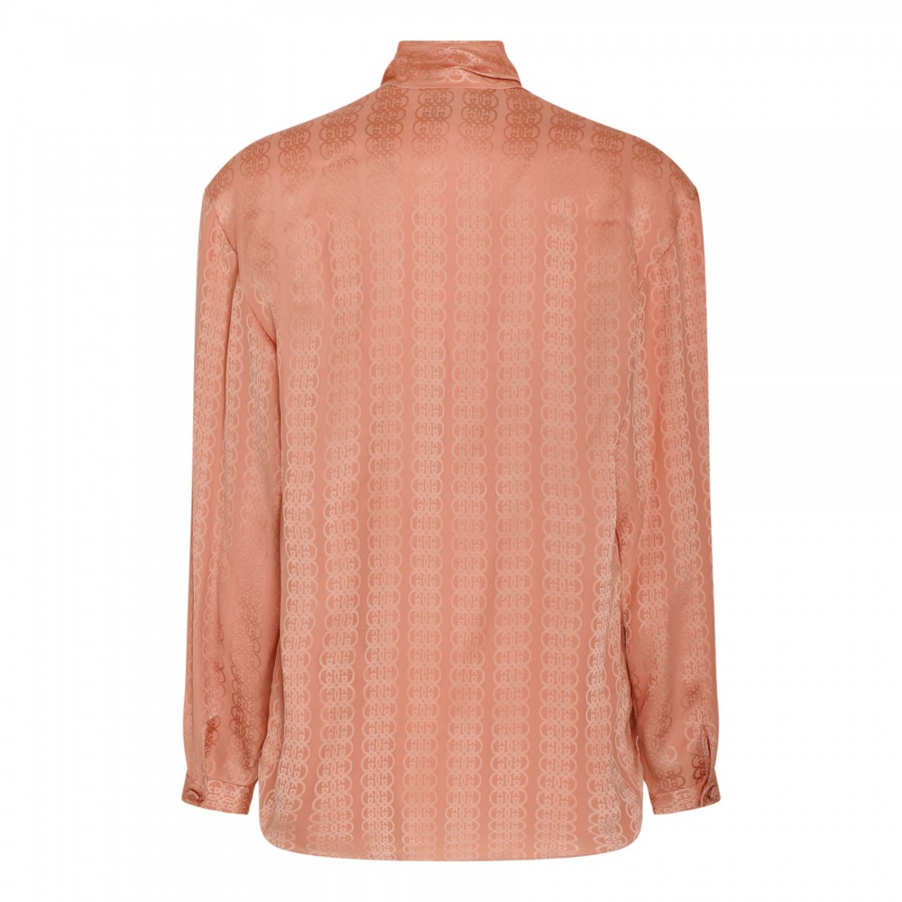 Crêpe satin shirt